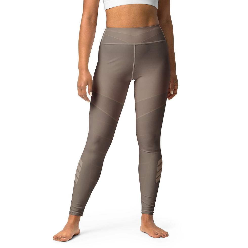 Thumbnail: Superhuman Essentials Women's Yoga Leggings w/ Pocket (Captain; Khaki)