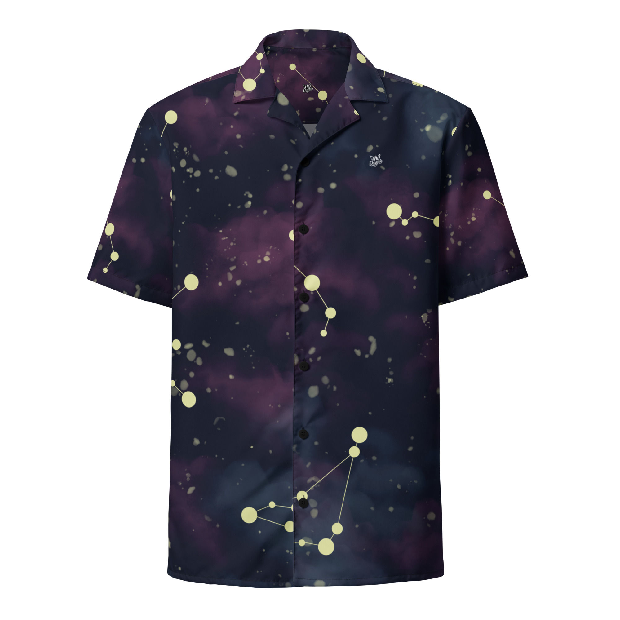 Classic Essentials Short Sleeve Button Down Shirt (Unisex; Constellations)