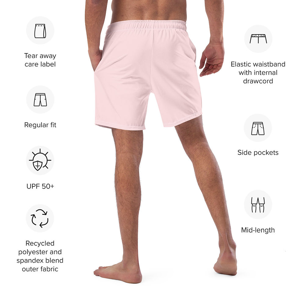 Thumbnail: Classic Essentials Men's Swim Trunks (Pink Champagne)