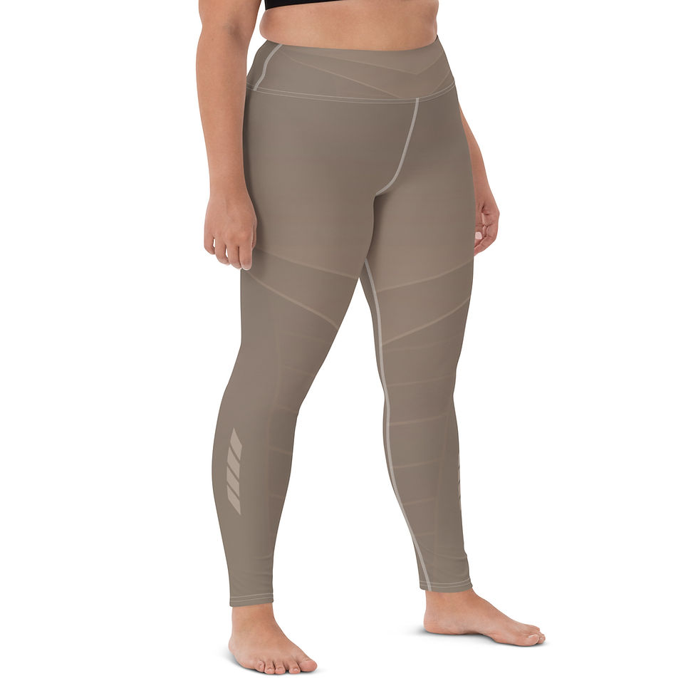Thumbnail: Superhuman Essentials Women's Yoga Leggings w/ Pocket (Captain; Khaki)