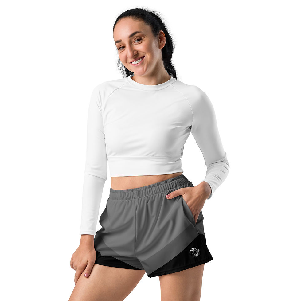 Thumbnail: Superhuman Essentials Athletic Shorts (Unisex; Paladin; Gray/Black)