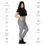Thumbnail: Rockstar Essentials Women's Crossover Leggings w/ Pockets (Goth Stripes; Blk/Wht