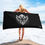 Thumbnail: Superhuman Essentials Beach Towel/Cloak (Seraph Crest; Black; Landscape)