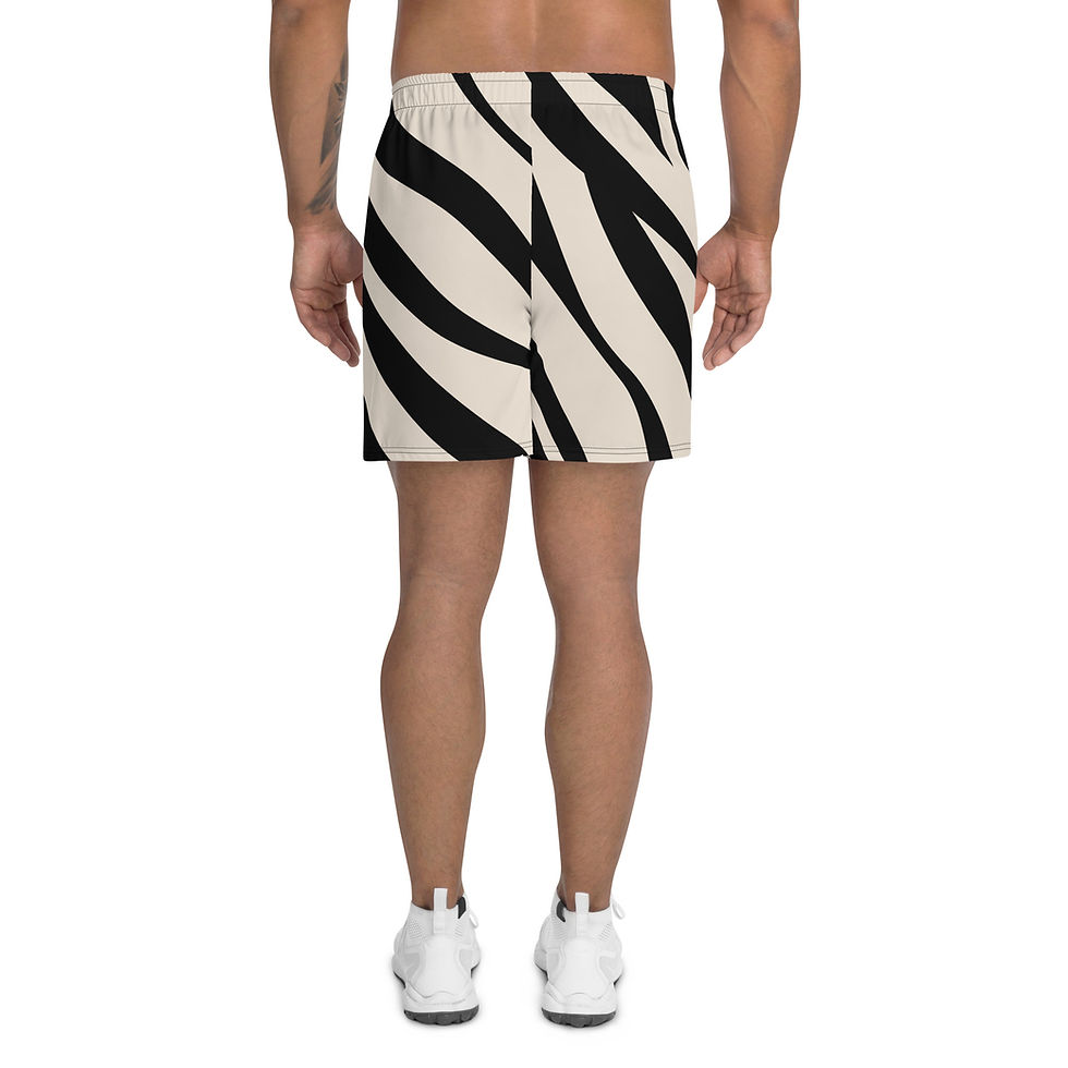 Thumbnail: Rockstar Essentials Athletic Shorts (Unisex; Long; Zebra)