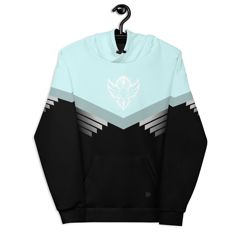Thumbnail: Superhuman Essentials Pullover Hoodie (Unisex; Paladin; Cyan/Black)