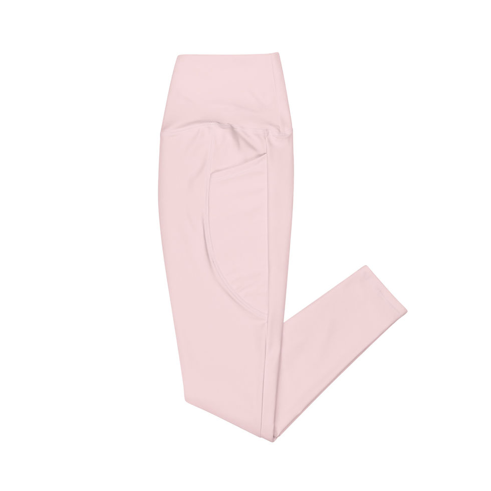 Thumbnail: Classic Essentials Women’s Crossover Leggings w/ Pockets (Pink Champagne)