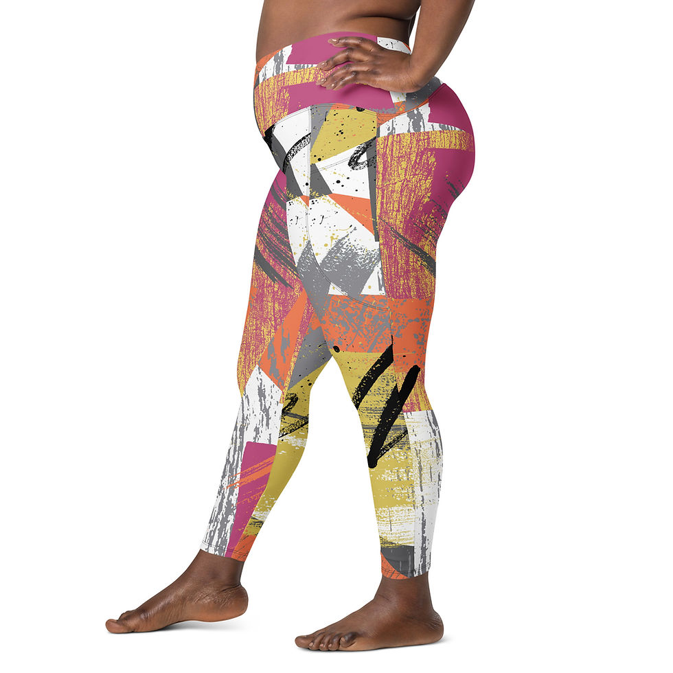 Thumbnail: Rockstar Essentials Women’s Crossover Leggings w/ Pockets (Stroke Of Brilliance)
