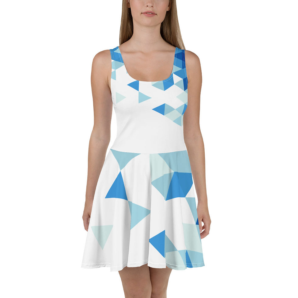 Thumbnail: Superhuman Essentials Women’s A-Line Skater Sun Dress (Crystal Clear)