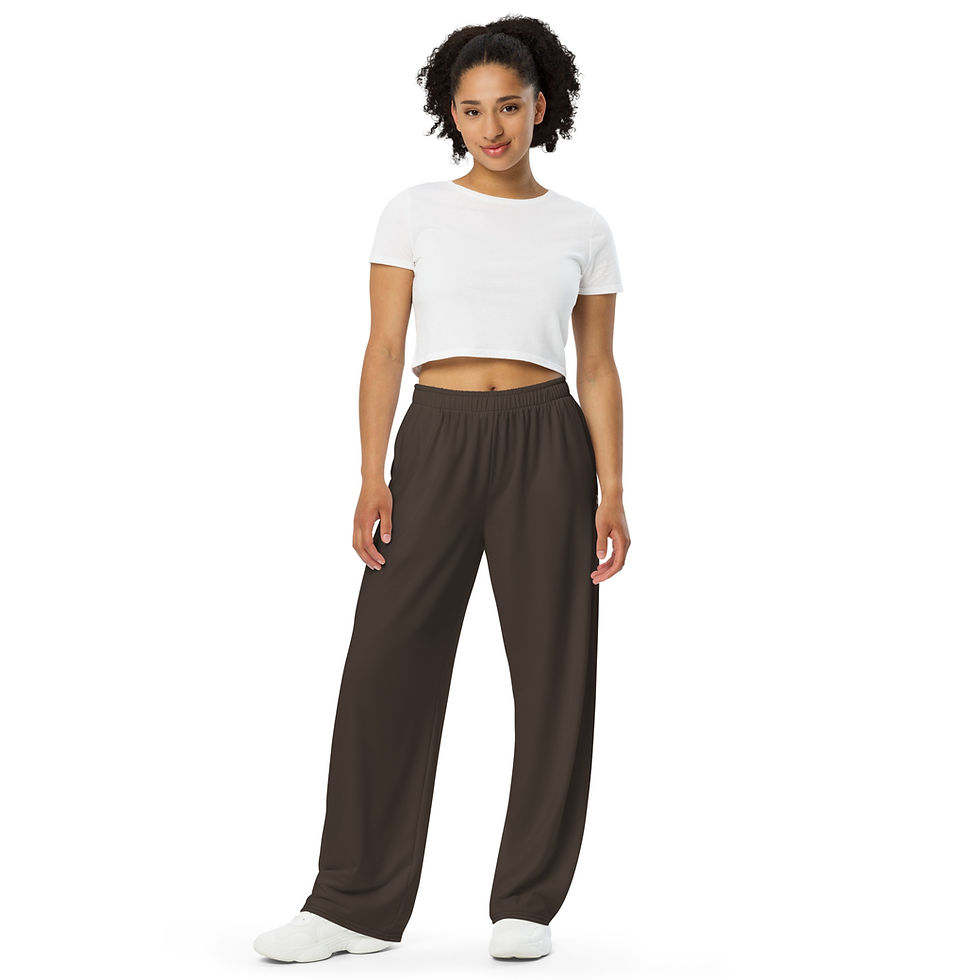 Thumbnail: Classic Essentials Wide-Leg Loungers/Pants (Unisex; Chocolate)