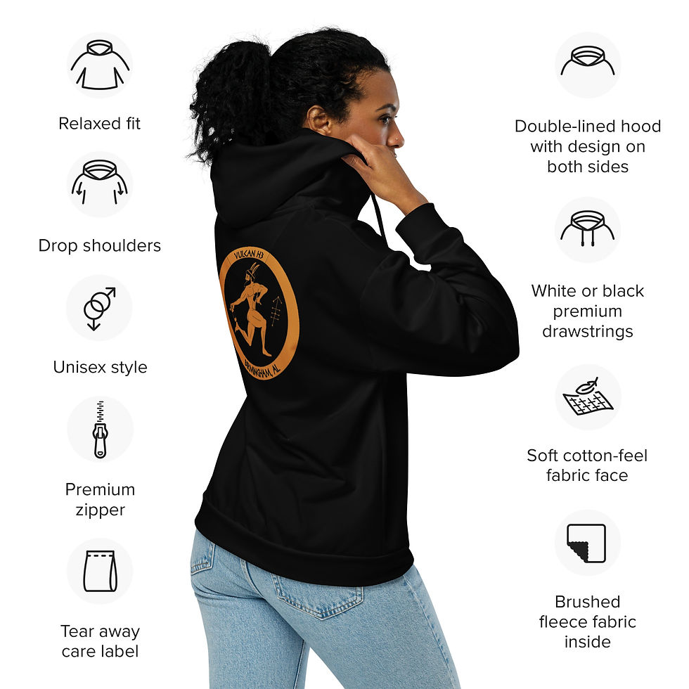 Thumbnail: Vulcan H3 Zip Hoodie (Unisex; OG; Black)