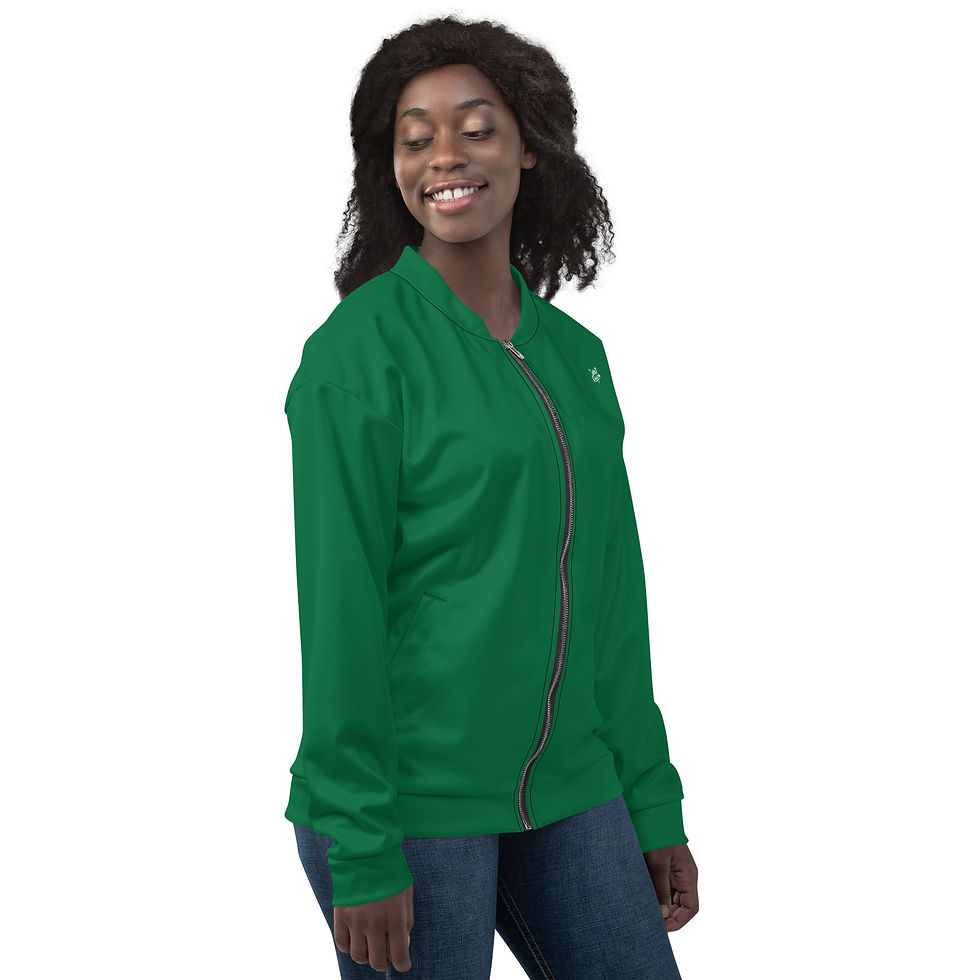 Thumbnail: Classic Essentials Bomber Jacket Liner Zip Sweater (Unisex; Emerald)