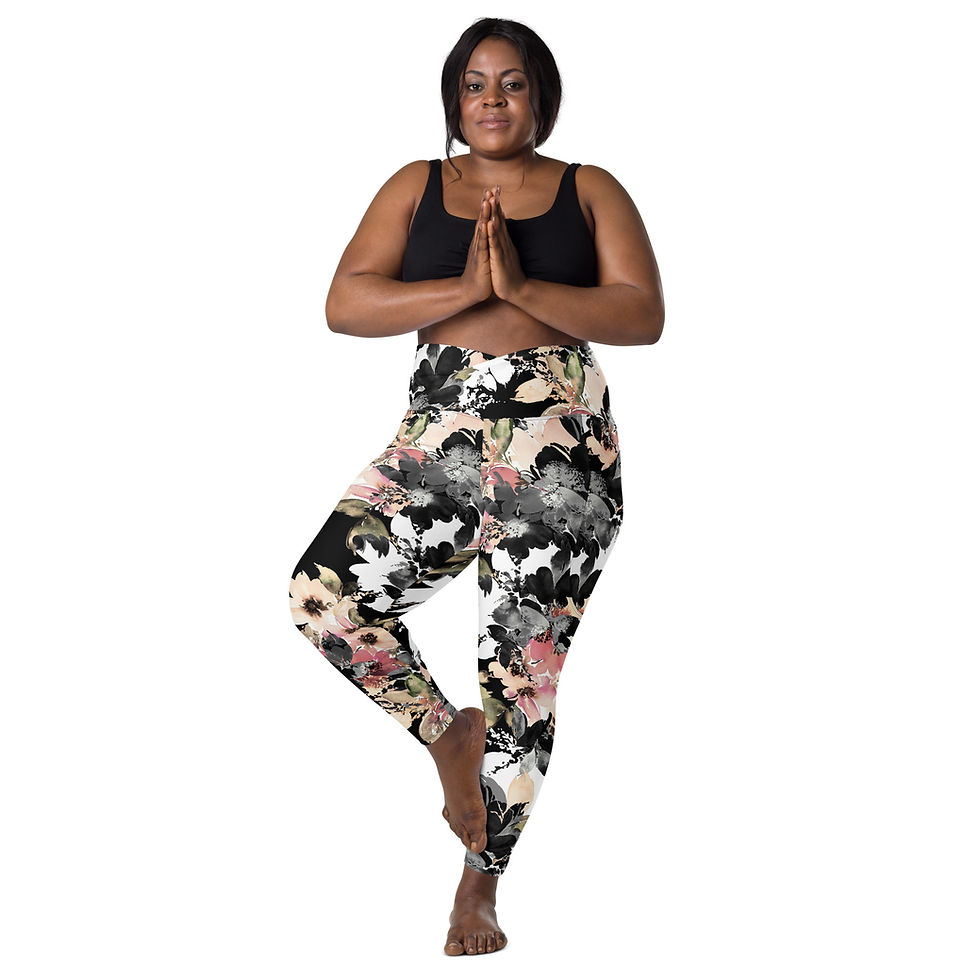 Thumbnail: Classic Essentials Women's Crossover Leggings w/ Pockets (Shiggy; Camo Gray)