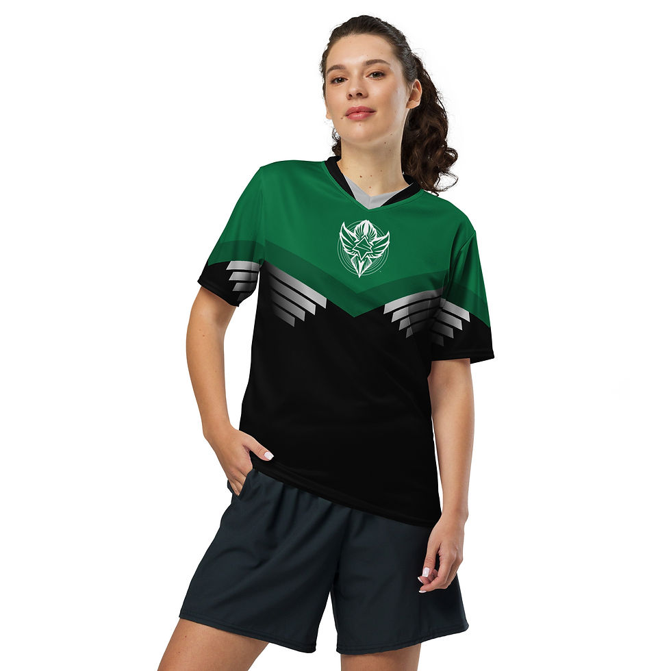 Thumbnail: Superhuman Essentials Sports Jersey (Unisex; Paladin; Emerald/Black)