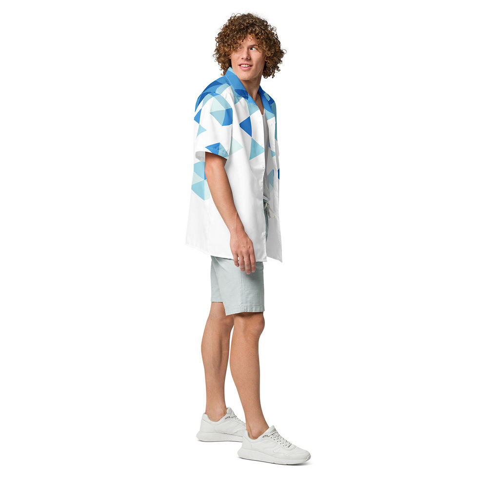 Thumbnail: Superhuman Essentials Short Sleeve Button Down Shirt (Crystal Clear)
