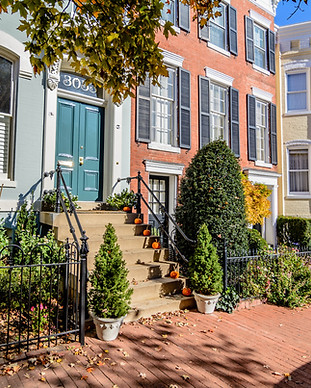 Washington D.C. Georgetown Rowhouse Farrow and Ball Living Spectrum
