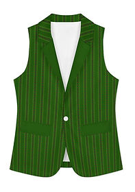 african diagonal green flowers sleeveless blazer vest (1).jpg