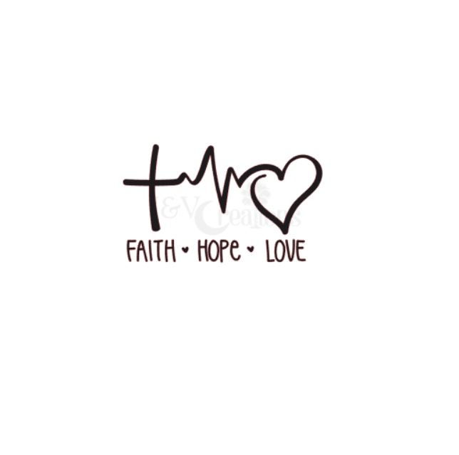 Thumbnail: Faith Hope Love Vinyl Decal