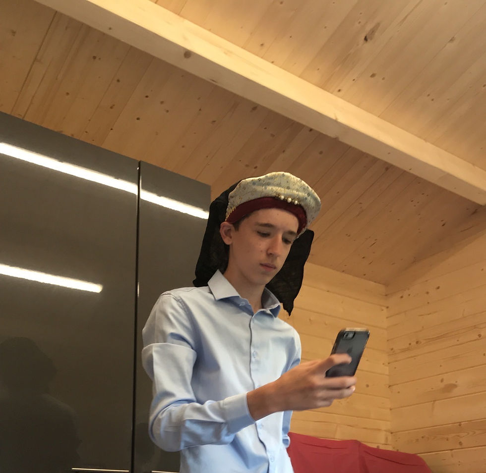 Fredo pictured above, once again seen on his phone, addicted to scrolling on Instagram reels