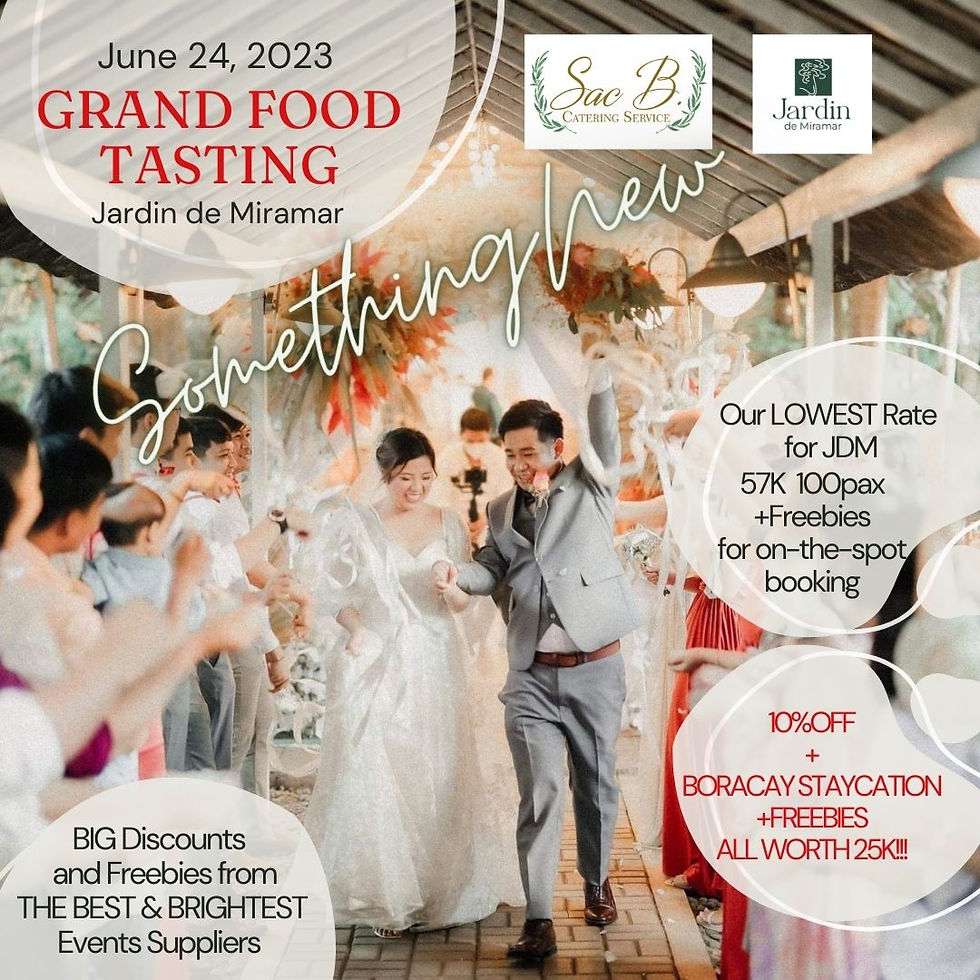 June 24 Grand Food Tasting @ Jardin de Miramar