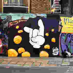 street art, graffiti, israeli art, sraft, tlv, cartoon, itamar bitton, fun art, color splash