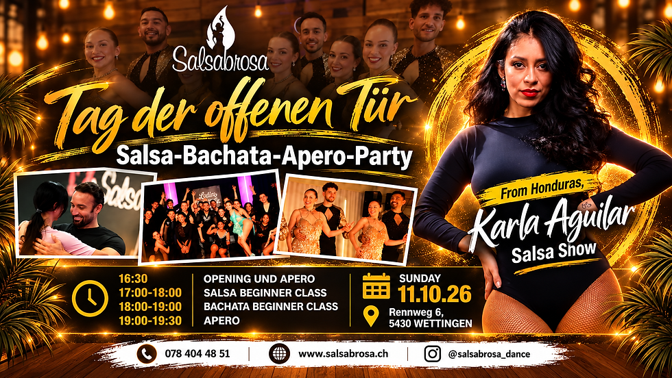 Salsabrosa Open House: Salsa, Bachata, Apero & Party