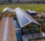 IWCA Member Silver Oak's Silver Oak's Alexander Valley building in California. The image prominently shows the building's solar panels.