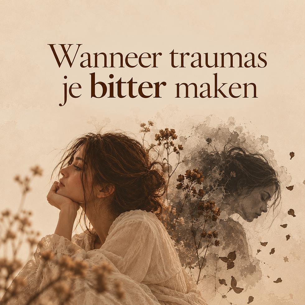 Wanneer traumas je bitter maken