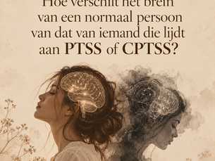 Hoe verschilt het brein van een normaal persoon van dat van iemand die lijdt aan PTSS of CPTSS?