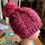 Miniatura: Gorro crochet copo rosa