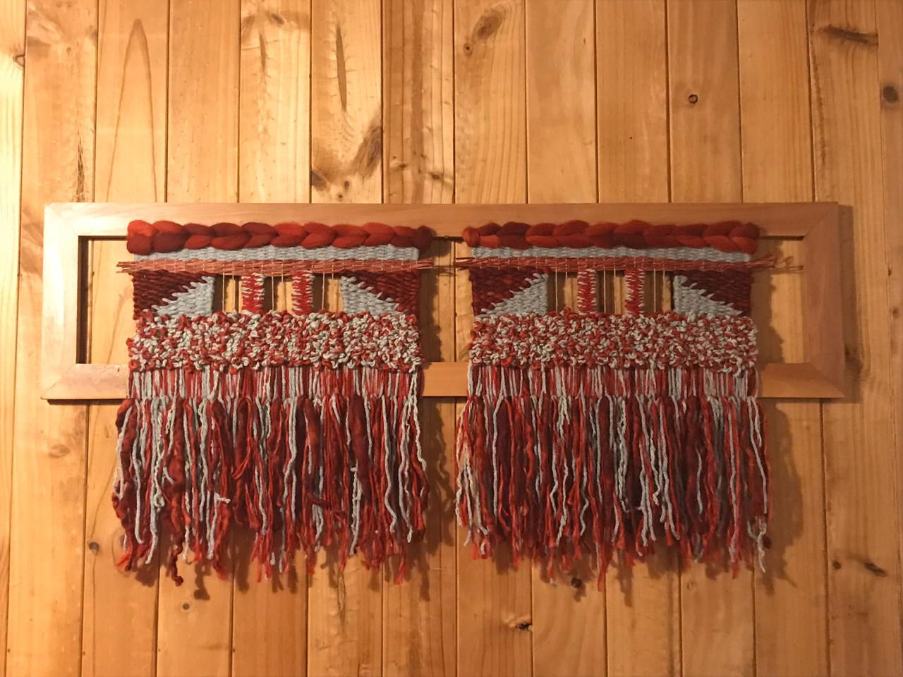 Telar a cuadro estilo tierra del fuego