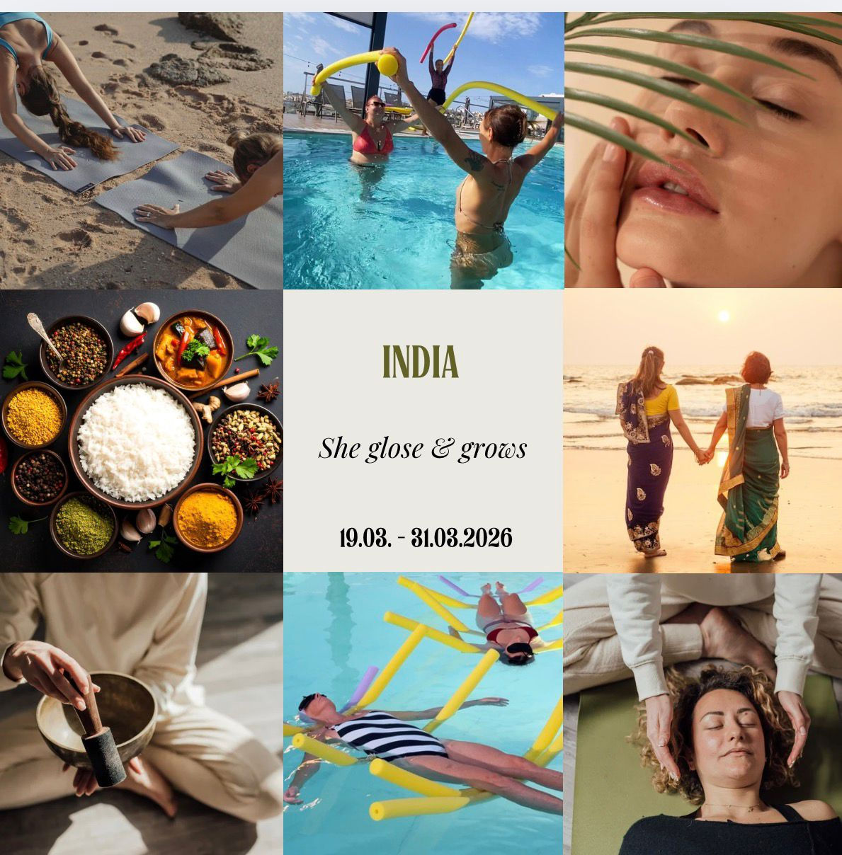 SHE GLOWS & GROWS RETREAT (India, 2026) - Retreat Voucher