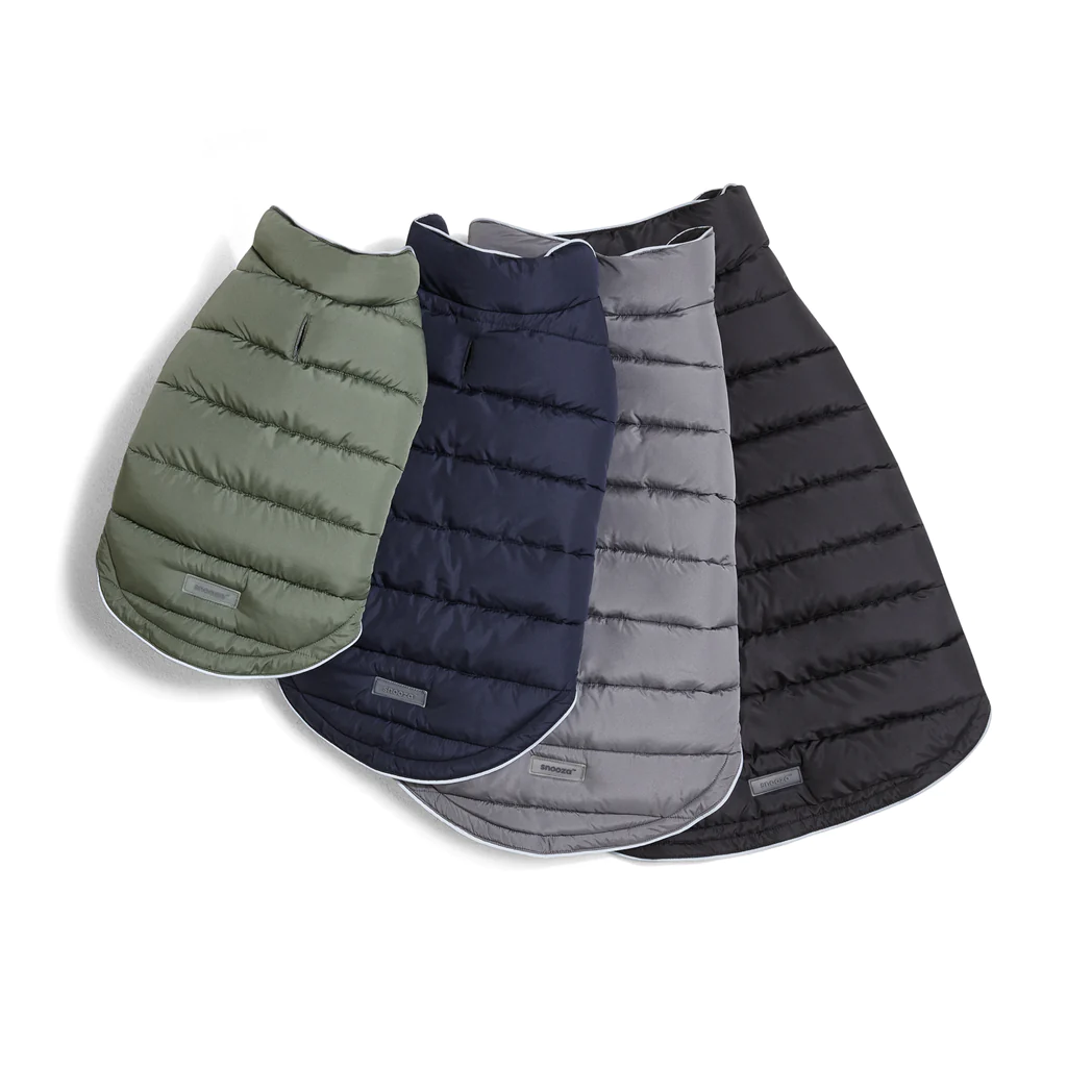 Snooza Sport Puffer Jacket Black Dapper Dog Grooming