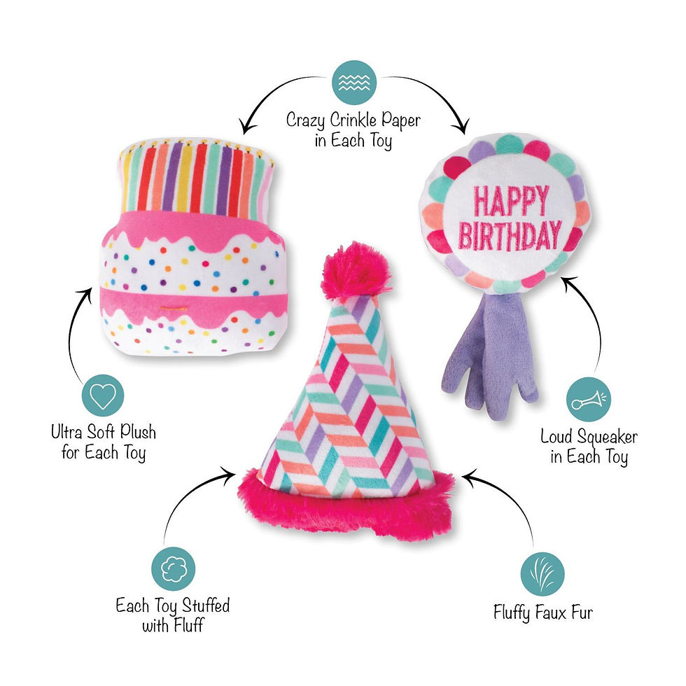 Thumbnail: Fringe Studio " Can I Get A Woof-Woof!, Set of 3, Small Plush Dog Toy Set