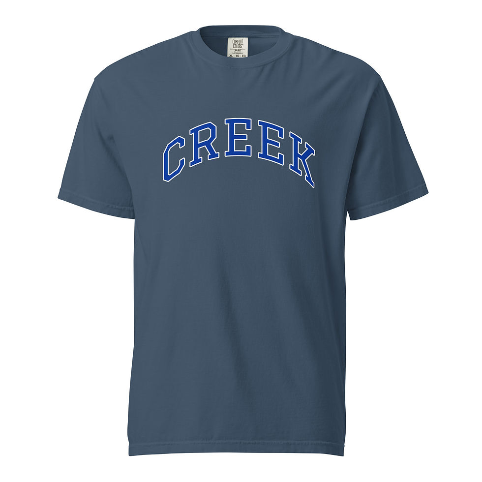 Thumbnail: Creek Unisex garment-dyed heavyweight t-shirt
