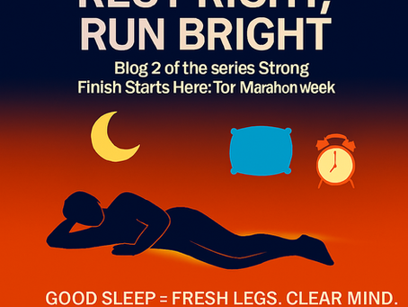 Rest Right, Run Bright. Blog 2 of the series “Strong Finish Starts Here: Do’s & Don’ts for TSEC Marathon Week”