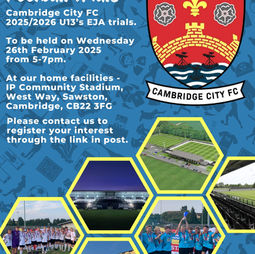 U13s 25/26Trials Date Set