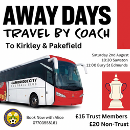 Away travel to Kirkley & Pakefield