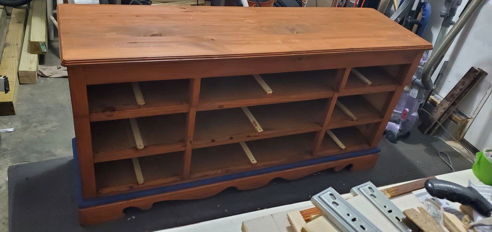 First coat of stain