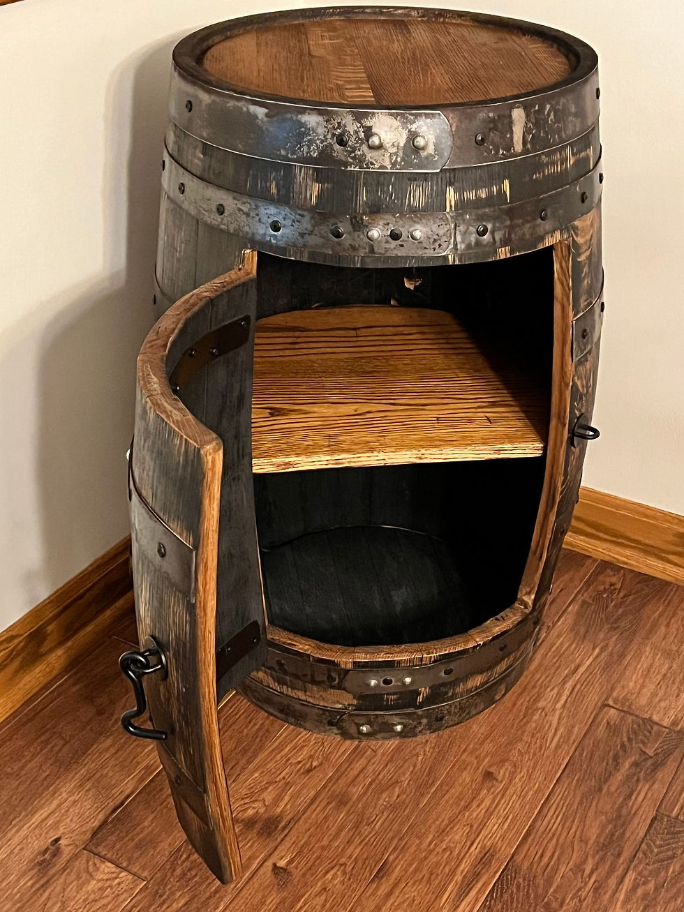 Thumbnail: Small Batch Bootlegger 15 Gallon Whiskey Barrel Cabinet