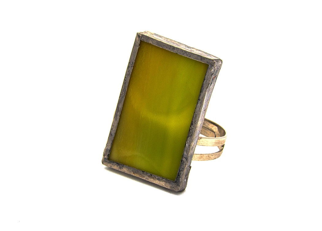 lime tiffany ring