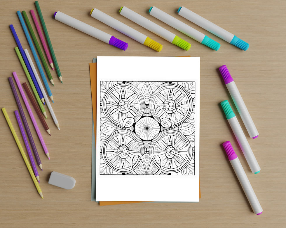 Thumbnail: Geometric Coloring Page 15