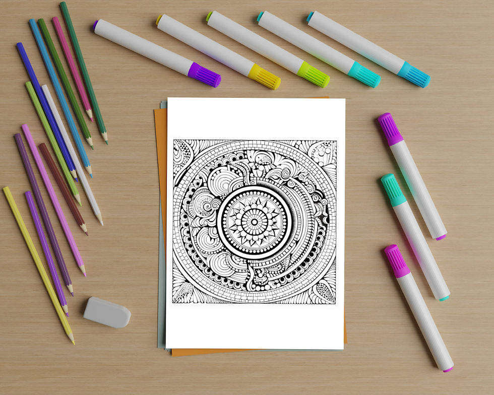 Thumbnail: Geometric Coloring Page 13