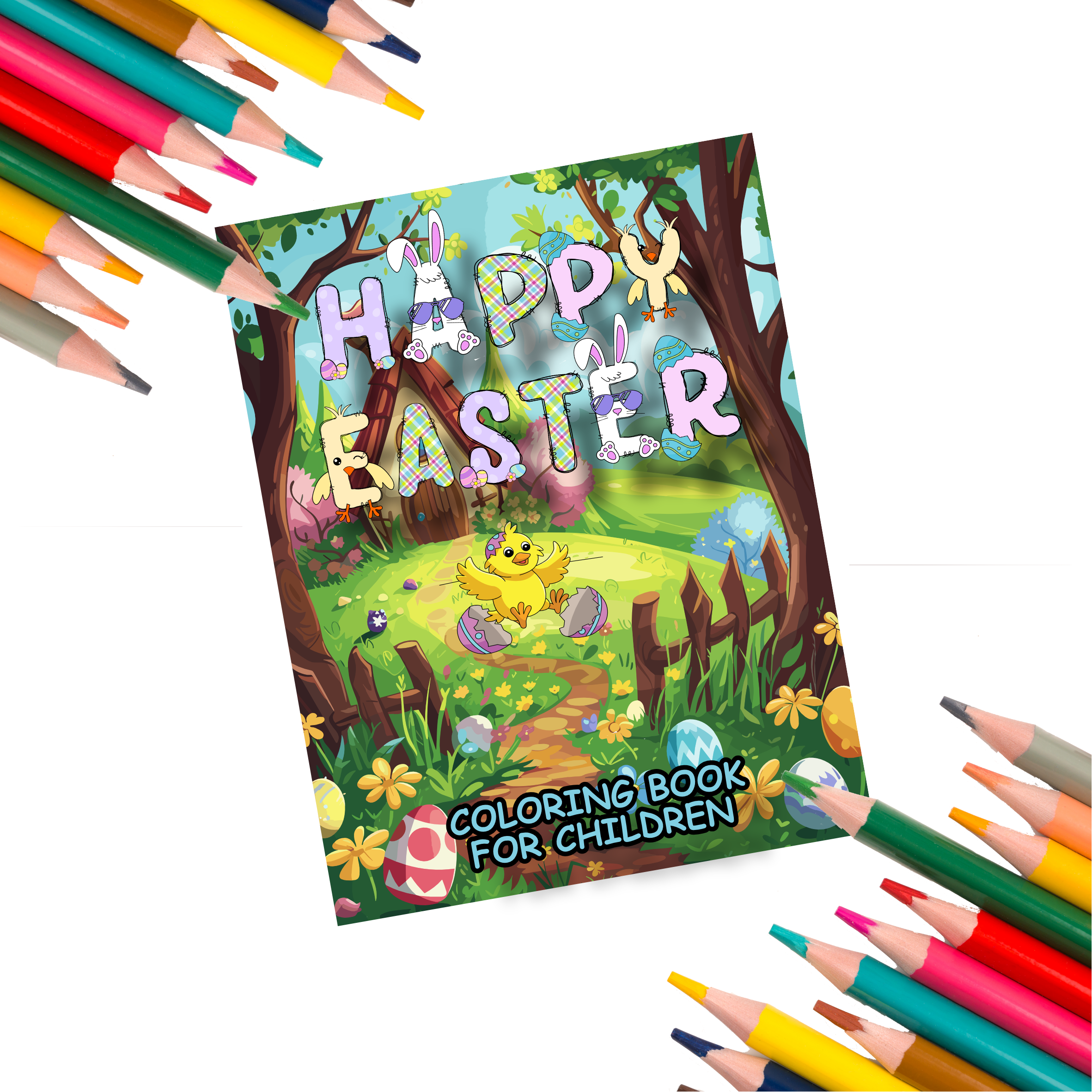 Easter Colouring Book Front