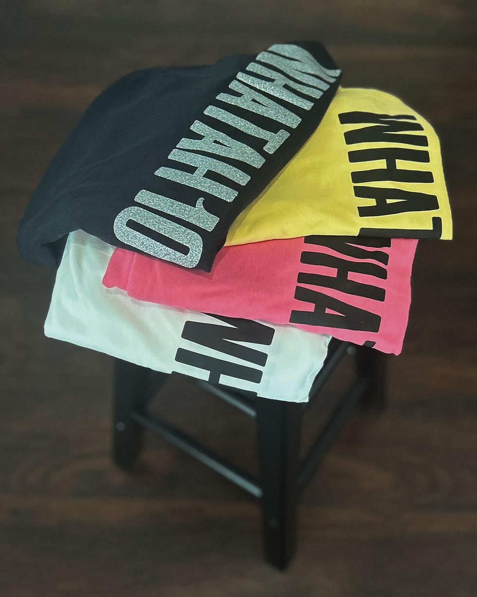 Racer Back Tee & Black Leggings