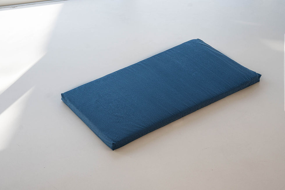 Thumbnail: Colchón Cuna de Viaje Enrollable de Algodón 60 x 120 cm