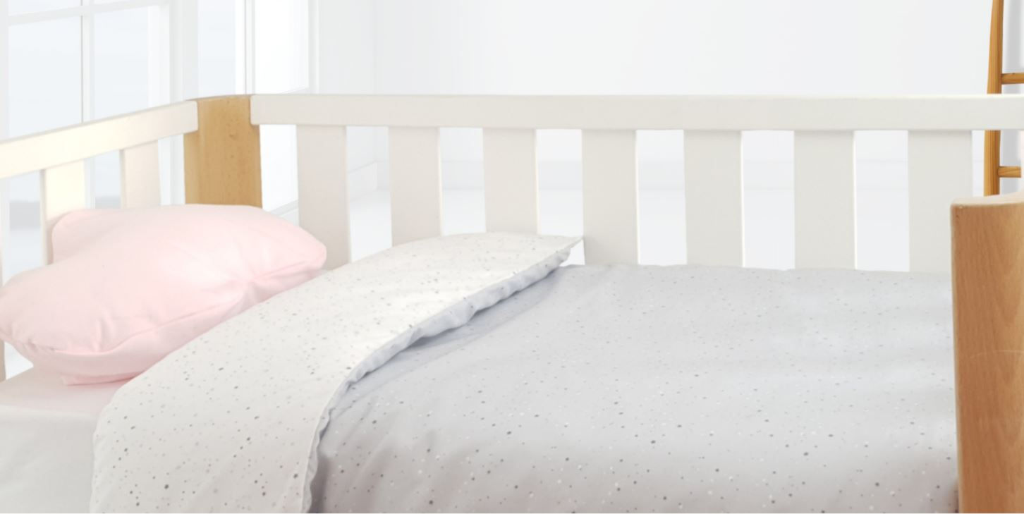 Colcha + Relleno para Cuna GALAXY GRAY