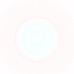 Abstract circular light burst with a glowing centre in pastel blue and pink tones, surrounded by radiating rings and a vibrant magenta outer edge.