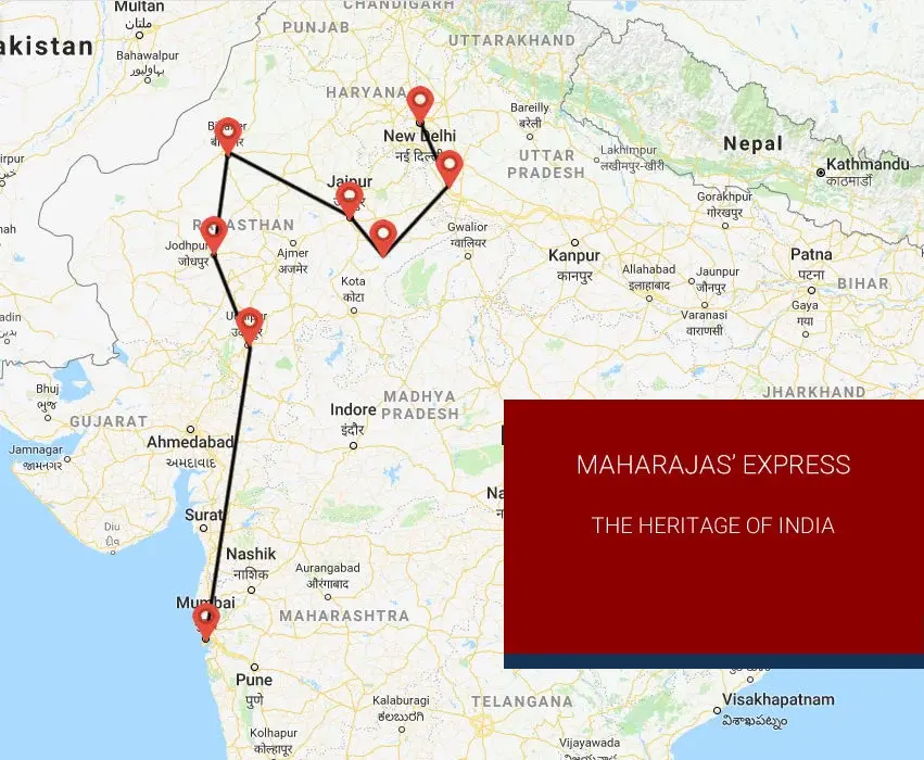 Maharaja's Express - Heritage of India Route