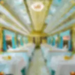 Elegant dining aboard the Palace on Wheels — experience royal Indian hospitality and gourmet cuisine on a luxury train journey. Picture credit: Palace on Wheels