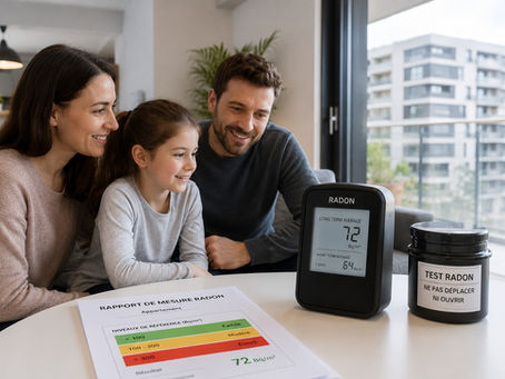 Mesure radon dans un appartement en Suisse